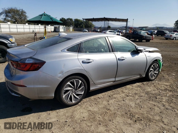 2020 Honda Insight Touring with VIN 19XZE4F92LE014287, listed as a Copart auction lot 80283814 with 67,272 mi miles and Salvage Title. Bid and sale history available at carsss.com. Image 3.