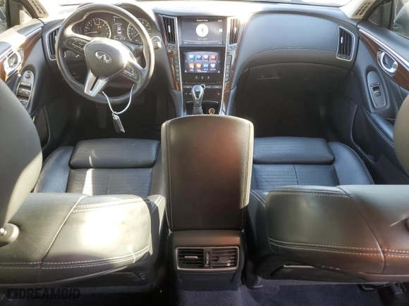 2019 Infiniti Q50 3.0t LUXE with VIN JN1EV7AP5KM541152, listed as a Copart auction lot 73584474 with 53,660 mi miles and Salvage Title. Bid and sale history available at carsss.com. Image 8.