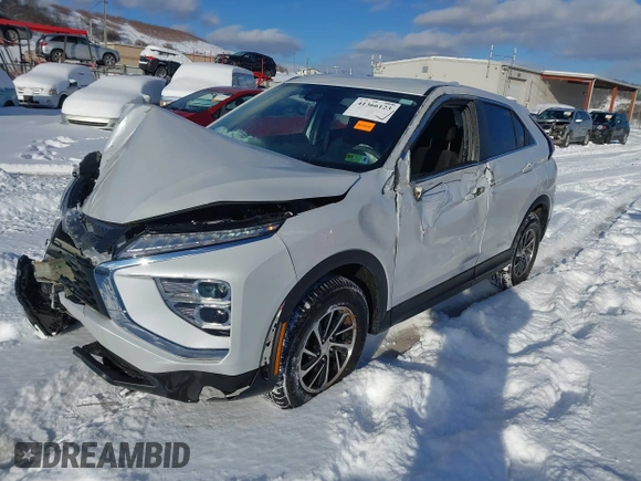 2024 Mitsubishi Eclipse Cross ES with VIN JA4ATUAA4RZ056584, listed as a IAAI auction lot 41366123 with 65,970 mi miles and . Bid and sale history available at DreamBid. Image 2.