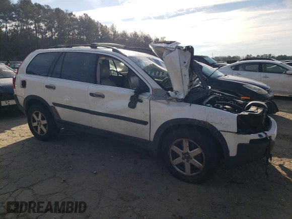 2005 Volvo XC90 with VIN YV1CY592551185004, listed as a Copart auction lot 37261044 with 0 mi miles and Non Repairable. Bid and sale history available at carsss.com. Image 4.
