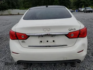 2017 Infiniti Q50 Red Sport 400 with VIN JN1FV7AP7HM850246, listed as a Copart auction lot 58536135 with Not provided miles and Salvage title. Bid and sale history available at DreamBid. Image 6.
