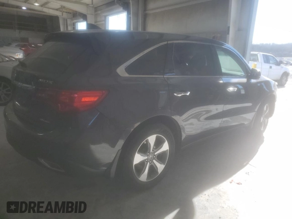 2016 Acura MDX with VIN 5FRYD4H27GB047346, listed as a Copart auction lot 88940245 with 90,593 mi miles and Salvage Title. Bid and sale history available at carsss.com. Image 3.