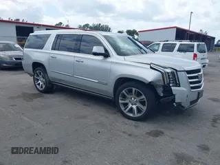 2016 Cadillac Escalade ESV Premium Collection z VIN 1GYS3JKJ2GR158920, wystawiony jako IAAI lot #39165281 z przebiegiem 128 657 mil mil oraz . Historia ofert i sprzedaży dostępna na DreamBid. Obrazek 1.