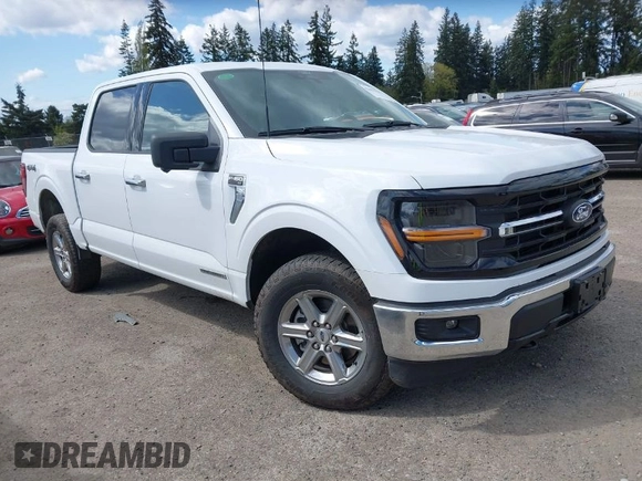 2024 Ford F-150 XLT with VIN 1FTFW3LD4RFA19847, listed as a IAAI auction lot 42082936 with 26,857 mi miles. Bid and sale history available at carsss.com. Image 1.