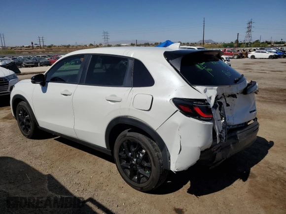 2024 Honda HR-V Sport with VIN 3CZRZ2H56RM708508, listed as a Copart auction lot 57341425 with 14,709 mi miles and Salvage title. Bid and sale history available at DreamBid. Image 2.