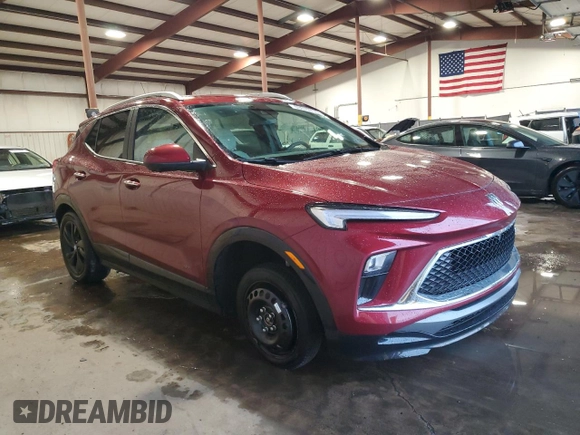2025 Buick Encore GX Sport Touring with VIN KL4AMESL1SB053935, listed as a Copart auction lot 63079715 with 3,547 mi miles and Salvage title. Bid and sale history available at DreamBid. Image 4.