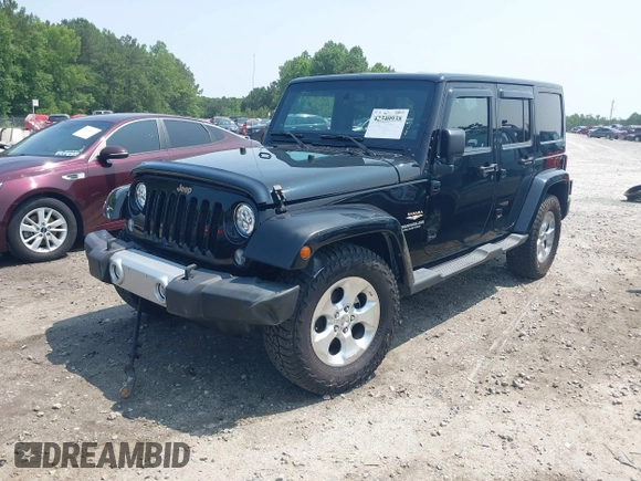 2014 Jeep Wrangler Unlimited Sahara with VIN 1C4BJWEG0EL273086, listed as a IAAI auction lot 42340938 with 121,448 mi miles and . Bid and sale history available at DreamBid. Image 17.
