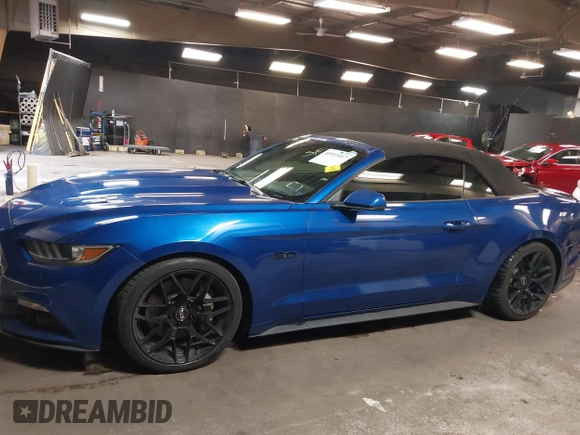 2017 Ford Mustang GT Premium with VIN 1FATP8FF7H5210215, listed as a IAAI auction lot 41911117 with 78,837 mi miles. Bid and sale history available at carsss.com. Image 14.