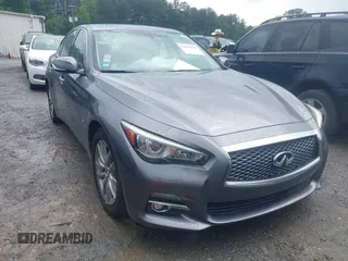 2014 Infiniti Q50 Sport with VIN JN1BV7AR9EM705351, listed as a IAAI auction lot 42478378 with 167,639 mi miles and . Bid and sale history available at DreamBid. Image 1.