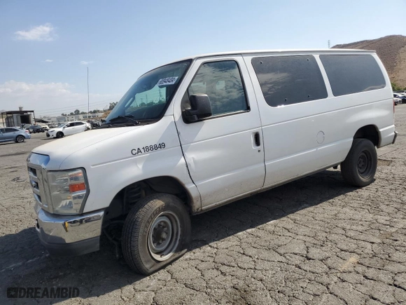 2014 Ford Econoline Wagon XL with VIN 1FBNE3BLXEDA14976, listed as a Copart auction lot 65948404 with 285,655 mi miles and Salvage Title. Bid and sale history available at carsss.com. Image 1.