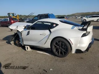 2021 Toyota GR Supra 3.0 with VIN WZ1DB0C03MW045204, listed as a Copart auction lot 71127244 with 0 mi miles and Salvage Title. Bid and sale history available at carsss.com. Image 2.