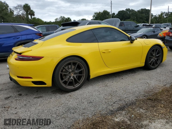 2019 Porsche 911 Carrera with VIN WP0AA2A93KS104130, listed as a Copart auction lot 74733714 with 43,418 mi miles and Salvage Title. Bid and sale history available at DreamBid. Image 3.