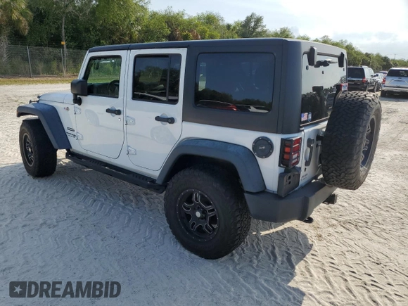 2018 Jeep Wrangler Unlimited Sport with VIN 1C4BJWDG3JL807080, listed as a Copart auction lot 74887824 with 51,559 mi miles and Non Repairable. Bid and sale history available at DreamBid. Image 2.