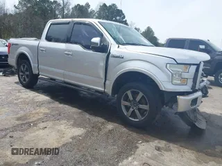 2015 Ford F-150 XL with VIN 1FTEW1CF8FKE68193, listed as a IAAI auction lot 41728796 with 1 mi miles. Bid and sale history available at carsss.com. Image 1.
