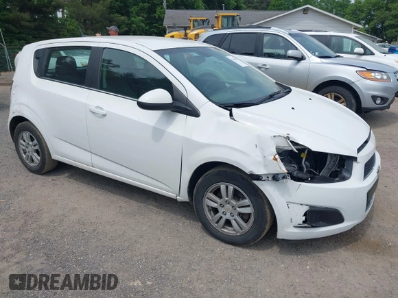 2012 Chevrolet Sonic LT with VIN 1G1JC6SH3C4105414, listed as a IAAI auction lot 42435826 with 103,964 mi miles and . Bid and sale history available at DreamBid. Image 1.
