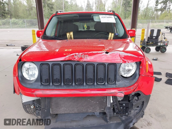 2017 Jeep Renegade Altitude with VIN ZACCJBBB9HPG47295, listed as a IAAI auction lot 42078881 with 49,824 mi miles and . Bid and sale history available at DreamBid. Image 6.