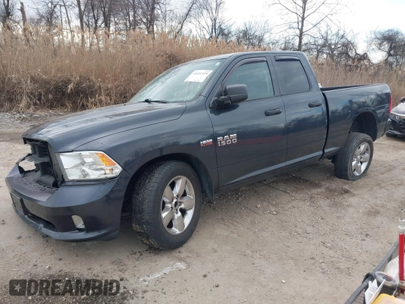 2018 Ram 1500 Express with VIN 1C6RR7FT4JS348324, listed as a IAAI auction lot 41651419 with 74,127 mi miles. Bid and sale history available at carsss.com. Image 2.