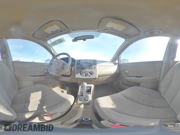 2007 Nissan Versa 1.8 S with VIN 3N1BC13E27L378429, listed as a Copart auction lot 48575995 with 92,504 mi miles and Salvage Title. Bid and sale history available at carsss.com. Image 12.
