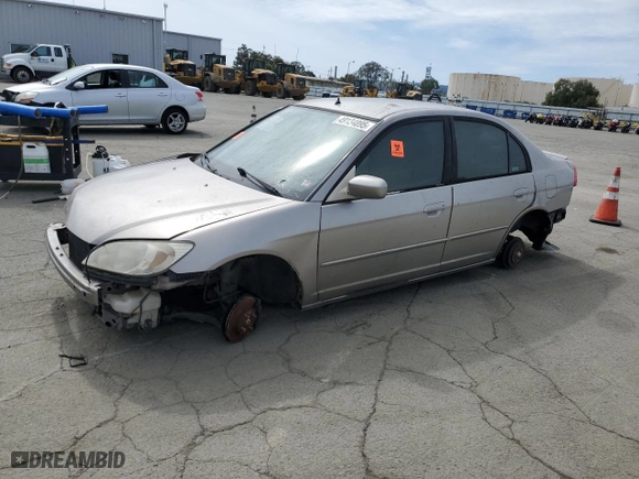 2004 Honda Civic Hybrid with VIN JHMES95684S006204, listed as a Copart auction lot 49134895 with 0 mi miles and Salvage Title. Bid and sale history available at carsss.com. Image 1.