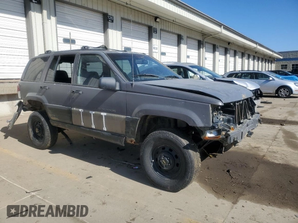 1997 Jeep Grand Cherokee Laredo with VIN 1J4GZ58S1VC528525, listed as a Copart auction lot 46170225 with 0 mi miles and Salvage Title. Bid and sale history available at carsss.com. Image 4.