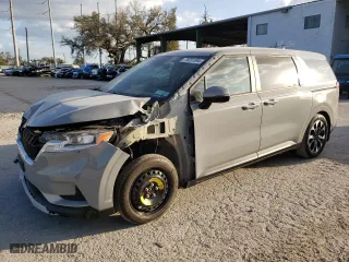 2022 Kia Carnival EX with VIN KNDNC5H38N6086865, listed as a Copart auction lot 76551894 with 25,208 mi miles and Salvage Title. Bid and sale history available at carsss.com. Image 1.