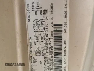 1993 Toyota T100 DX with VIN JT4VD10A4P0014311, listed as a Copart auction lot 79225964 with 155,134 mi miles and Salvage Title. Bid and sale history available at DreamBid. Image 12.