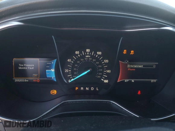 2017 Ford Fusion SE with VIN 3FA6P0H73HR326545, listed as a Copart auction lot 46309995 with 205,203 mi miles and Clean Title. Bid and sale history available at DreamBid. Image 9.