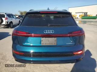 2023 Audi e-tron Premium with VIN WA1AAAGE0PB011503, listed as a Copart auction lot 46042595 with 17,440 mi miles and Salvage Title. Bid and sale history available at DreamBid. Image 6.