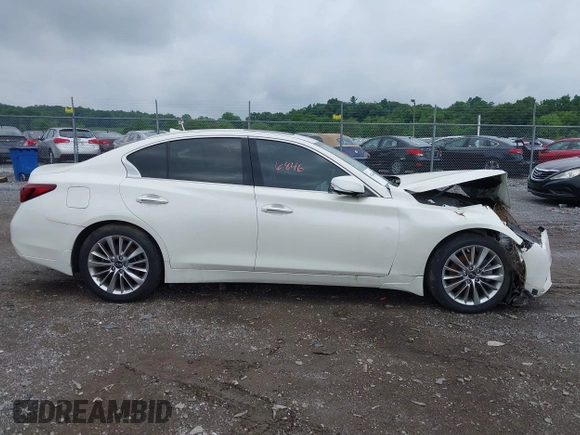 2021 Infiniti Q50 Luxe z VIN JN1EV7BR3MM751283, wystawiony jako IAAI lot #42446846 z przebiegiem 25 524 mil mil oraz . Historia ofert i sprzedaży dostępna na DreamBid. Obrazek 13.