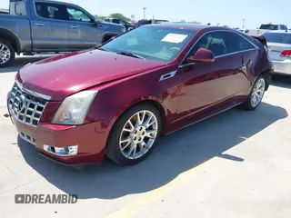 2014 Cadillac CTS Coupe Premium with VIN 1G6DD1E35E0179287, listed as a IAAI auction lot 41975243 with 92,851 mi miles. Bid and sale history available at carsss.com. Image 2.