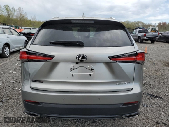 2018 Lexus NX 300 with VIN JTJBARBZ4J2177899, listed as a Copart auction lot 54820035 with 67,052 mi miles and Salvage title. Bid and sale history available at DreamBid. Image 6.
