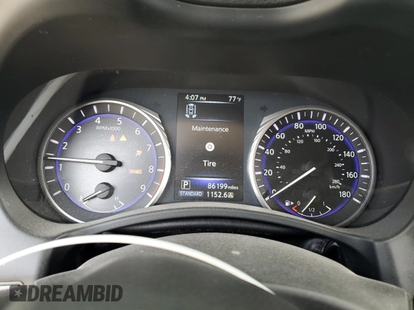 2014 Infiniti Q50 Sport with VIN JN1BV7AR3EM687395, listed as a Copart auction lot 49869235 with 86,199 mi miles and Salvage Title. Bid and sale history available at DreamBid. Image 9.