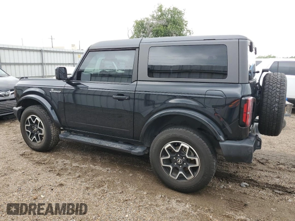 2023 Ford Bronco with VIN 1FMDE5AH4PLB13846, listed as a Copart auction lot 53741085 with 19,231 mi miles and Salvage title. Bid and sale history available at DreamBid. Image 2.