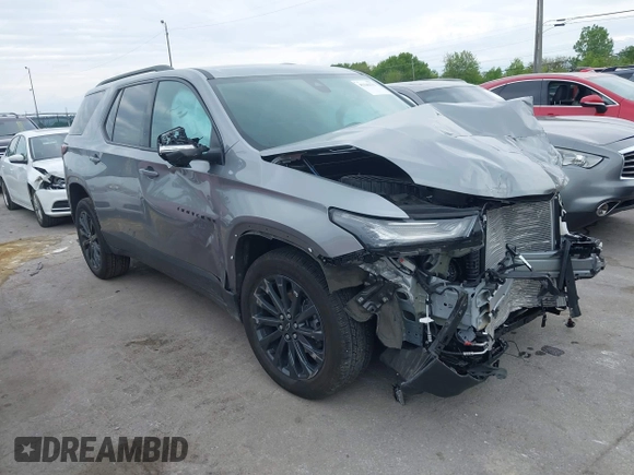 2023 Chevrolet Traverse RS with VIN 1GNEVJKW9PJ340838, listed as a IAAI auction lot 42346131 with Not provided miles and . Bid and sale history available at DreamBid. Image 1.