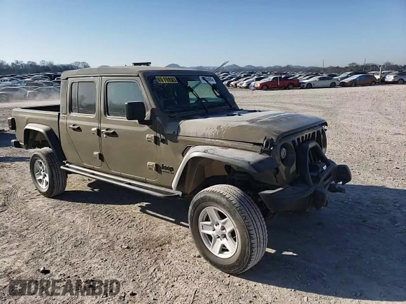 2020 Jeep Gladiator Sport S with VIN 1C6JJTAG3LL185010, listed as a Copart auction lot 48855465 with 59,816 mi miles and Salvage Title. Bid and sale history available at carsss.com. Image 10.