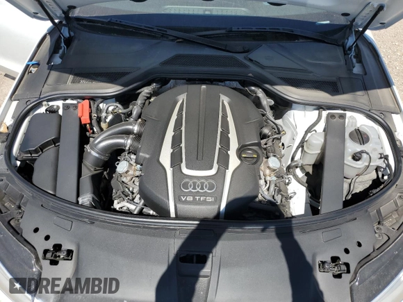 2017 Audi A8 L Sport with VIN WAU43AFD7HN005619, listed as a Copart auction lot 49042905 with 57,256 mi miles and Salvage Title. Bid and sale history available at carsss.com. Image 11.