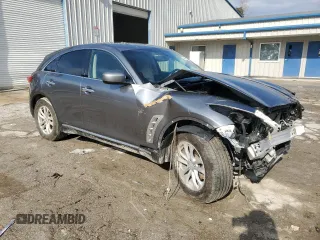 2017 Infiniti QX70 z VIN JN8CS1MW5HM414377, wystawiony jako Copart lot #46922715 z przebiegiem 156 915 mil mil oraz Szkoda całkowita • Salvage title. Historia ofert i sprzedaży dostępna na DreamBid. Obrazek 4.