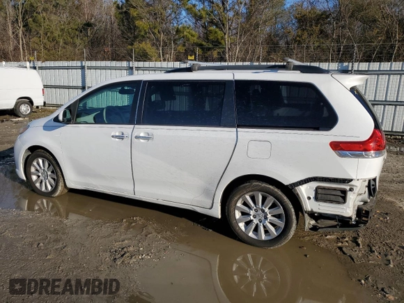 2014 Toyota Sienna Limited with VIN 5TDDK3DC1ES073142, listed as a Copart auction lot 45492525 with 157,827 mi miles and Salvage Title. Bid and sale history available at DreamBid. Image 2.