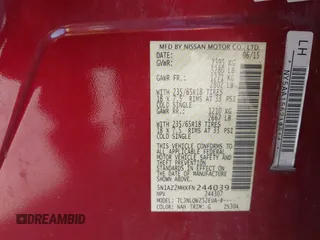 2015 Nissan Murano S z VIN 5N1AZ2MHXFN244039, wystawiony jako IAAI lot #42257227 z przebiegiem 122 038 mil mil oraz . Historia ofert i sprzedaży dostępna na DreamBid. Obrazek 9.