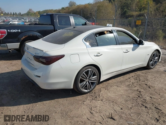 2017 Infiniti Q50 3.0t Premium with VIN JN1EV7AR3HM841394, listed as a IAAI auction lot 40635548 with 73,047 mi miles. Bid and sale history available at carsss.com. Image 4.