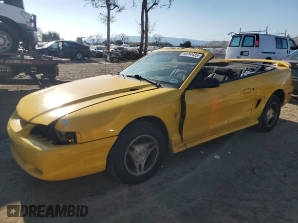 1998 Ford Mustang with VIN 1FAFP444XWF208005, listed as a Copart auction lot 88354435 with 178,683 mi miles and Salvage Title. Bid and sale history available at carsss.com. Image 1.