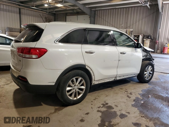 2017 Kia Sorento LX with VIN 5XYPGDA55HG292620, listed as a Copart auction lot 48360595 with 137,714 mi miles and Salvage Title. Bid and sale history available at carsss.com. Image 3.