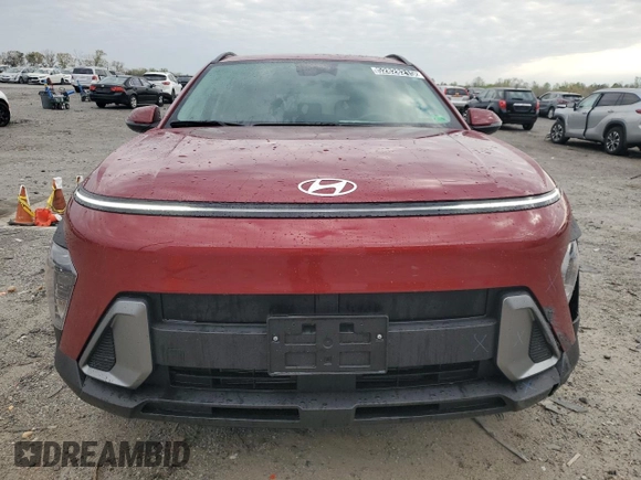 2025 Hyundai Kona SEL with VIN KM8HBCAB9SU286100, listed as a Copart auction lot 52828215 with 298 mi miles and Salvage Title. Bid and sale history available at carsss.com. Image 5.