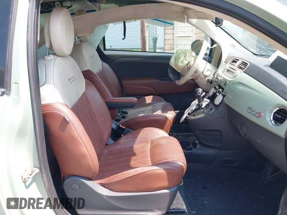 2013 FIAT 500 Lounge with VIN 3C3CFFER3DT536623, listed as a IAAI auction lot 42425991 with 87,905 mi miles and . Bid and sale history available at DreamBid. Image 5.