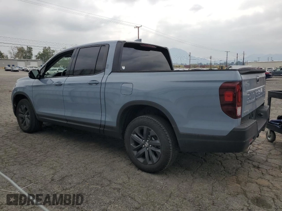 2025 Honda Ridgeline Sport z VIN 5FPYK3F12SB012144, wystawiony jako Copart lot #51018195 z przebiegiem 4 871 mil mil oraz Szkoda całkowita • Salvage title. Historia ofert i sprzedaży dostępna na DreamBid. Obrazek 2.