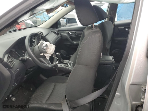 2017 Nissan Rogue S with VIN KNMAT2MV1HP526704, listed as a Copart auction lot 81585204 with 0 mi miles and Salvage Title. Bid and sale history available at carsss.com. Image 7.