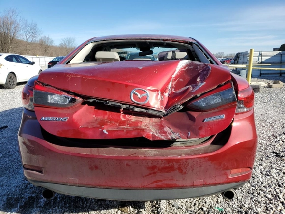 2014 Mazda 6 i Touring with VIN JM1GJ1V65E1144207, listed as a Copart auction lot 47809125 with 176,009 mi miles and Salvage Title. Bid and sale history available at carsss.com. Image 6.