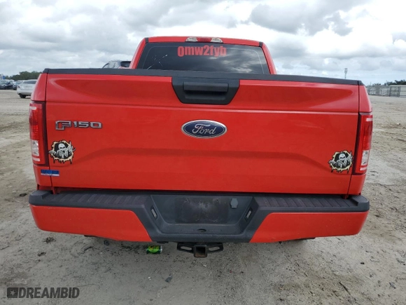 2015 Ford F-150 XLT with VIN 1FTEX1EP4FFB05711, listed as a Copart auction lot 78367364 with 0 mi miles and Salvage Title. Bid and sale history available at carsss.com. Image 6.