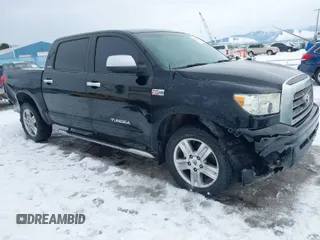 2008 Toyota Tundra 4WD Truck LTD with VIN 5TFDV58148X075302, listed as a IAAI auction lot 41489626 with 245,816 mi miles. Bid and sale history available at carsss.com. Image 1.