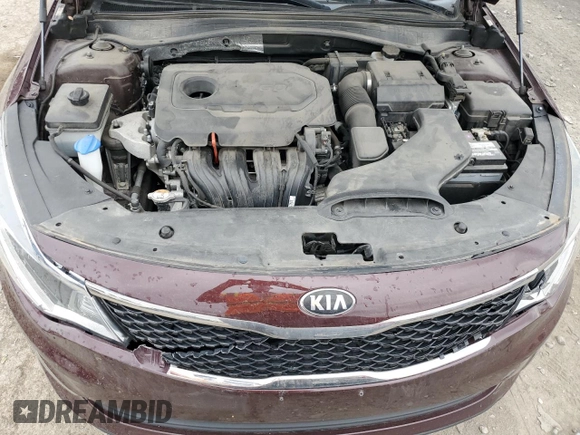 2018 Kia Optima LX z VIN 5XXGT4L30JG188098, wystawiony jako Copart lot #56642445 z przebiegiem 85 159 mil mil oraz Szkoda całkowita • Salvage title. Historia ofert i sprzedaży dostępna na DreamBid. Obrazek 11.